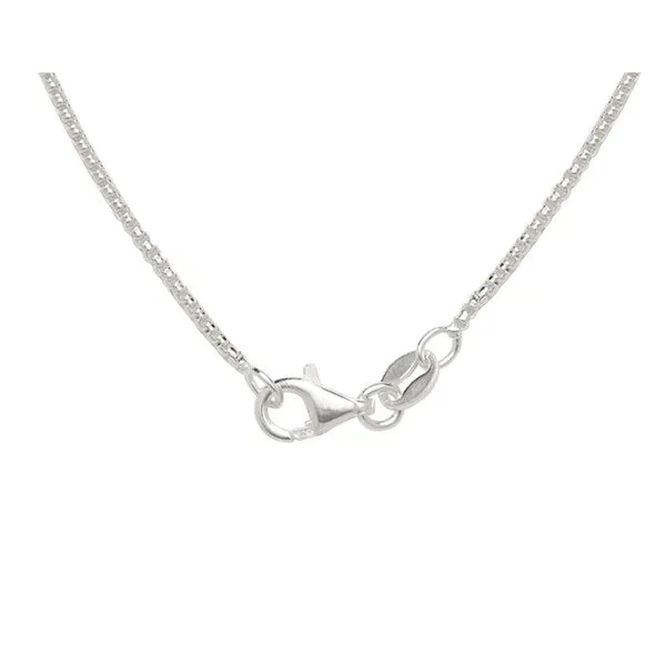 Italian Sterling Silver 1.25mm Half-round Box Chain (16"-30") - White sold by Zulily product image thumbnail 3