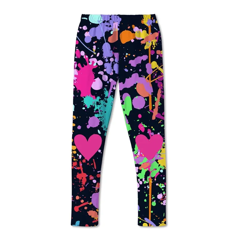 Multi Color Splatter Print Leggings sold by Zulily
