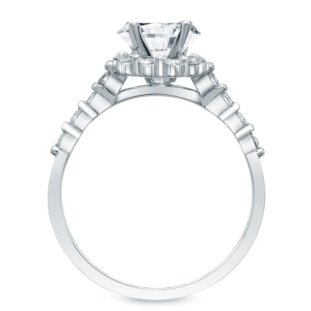 Auriya 14k Gold 1 1/2ctw Certified Diamond Bridal Ring Set (H-I, SI1-SI2) sold by Zulily product image thumbnail 3