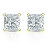 Auriya 14-karat Gold Lab Grown 3.50 carat TDW Princess Diamond Stud Earrings 4-Prong Martini Push-back sold by Zulily