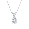 Auriya 18-karat Gold 2.25ctw Pear Solitaire Lab Grown Diamond Necklace V-End (D-E VVS) Prong - 2.25 sold by Zulily