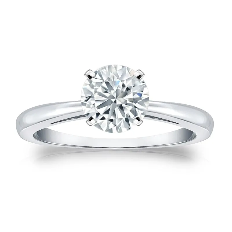 Auriya 1ctw Round Solitaire Diamond Engagement Ring 14k Gold Certified sold by Zulily