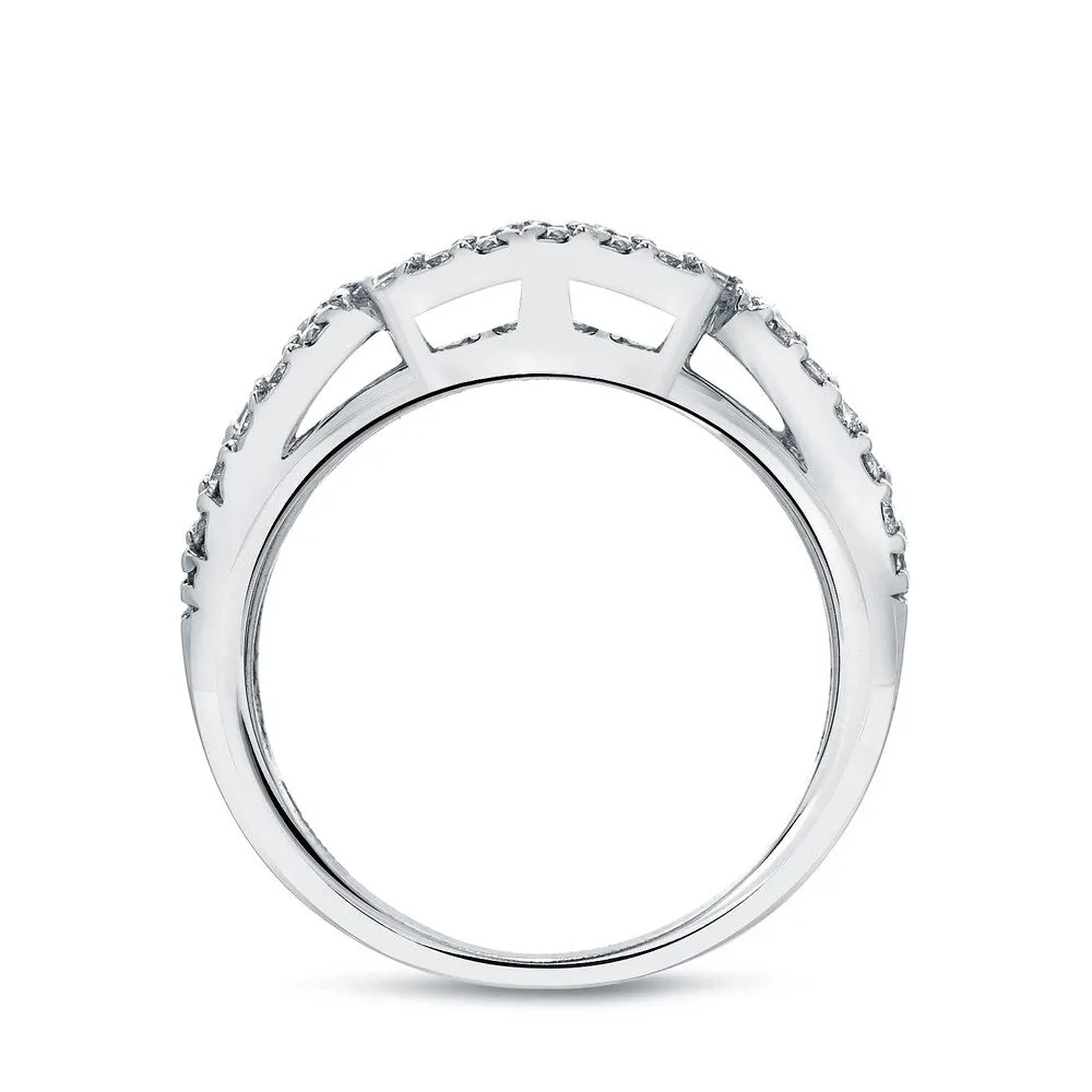 Auriya Contoured 1/5ctw Diamond Wedding Band 14k Gold sold by Zulily product image thumbnail 5