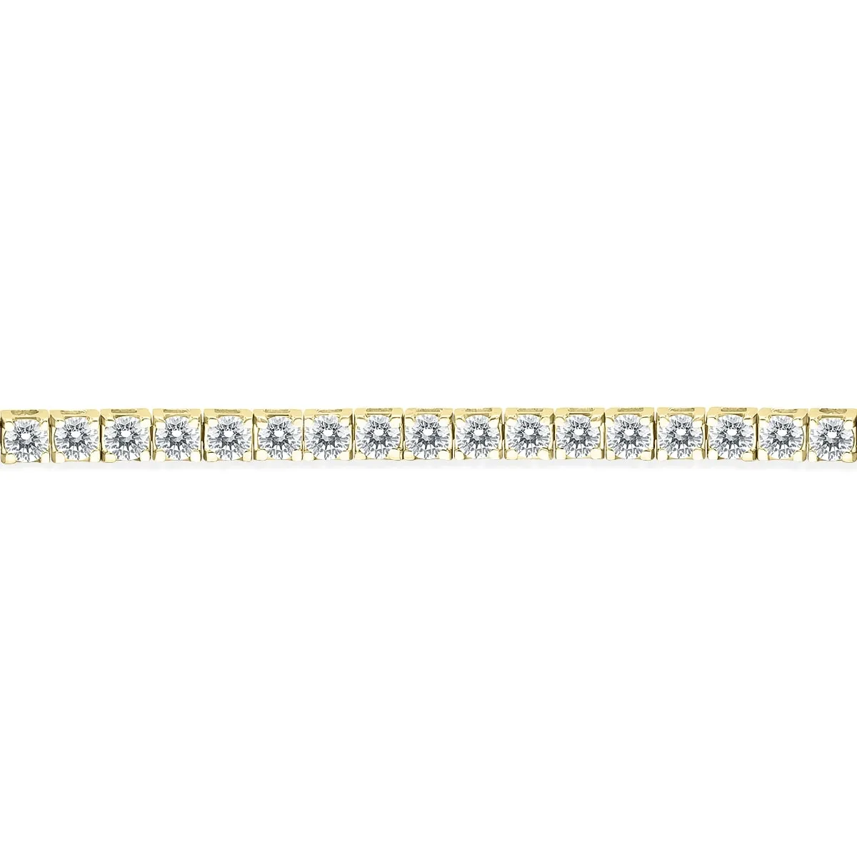 6 Carat TW Diamond Tennis Bracelet in 14K Yellow Gold sold by Zulily product image thumbnail 2