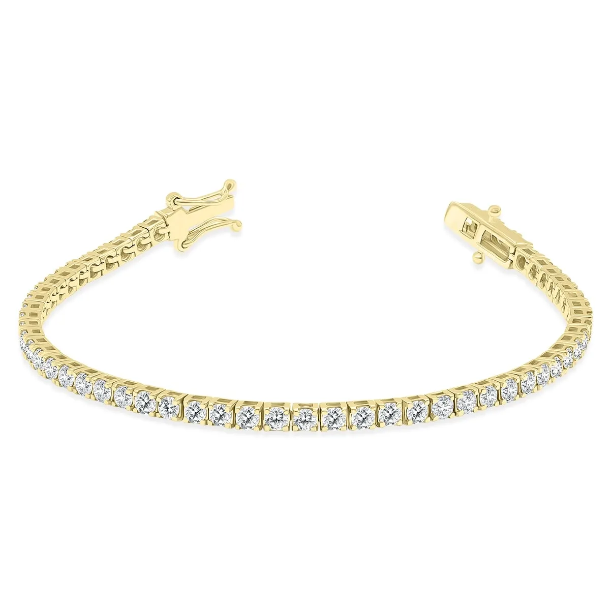 6 Carat TW Diamond Tennis Bracelet in 14K Yellow Gold sold by Zulily
