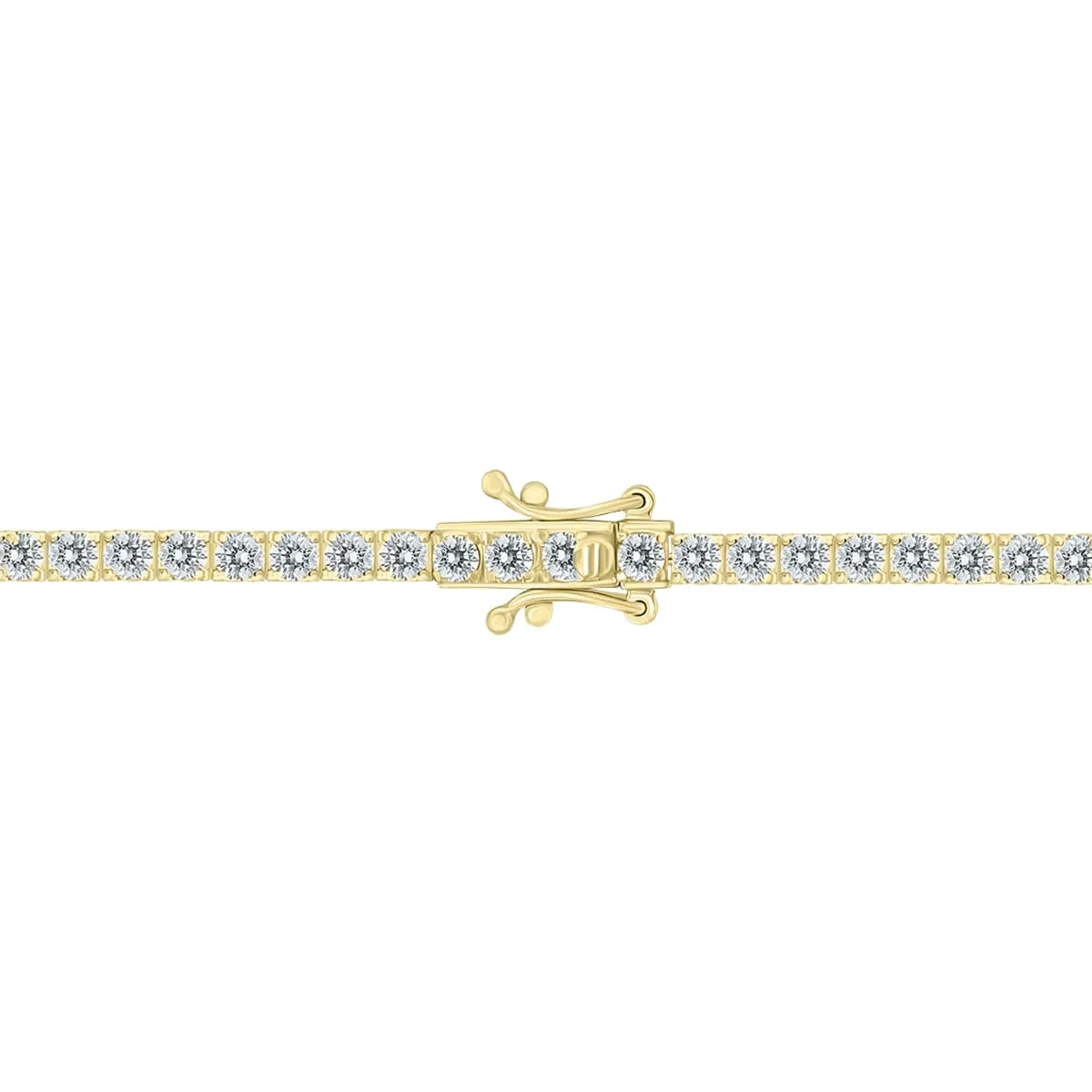 6 Carat TW Diamond Tennis Bracelet in 14K Yellow Gold sold by Zulily product image thumbnail 3