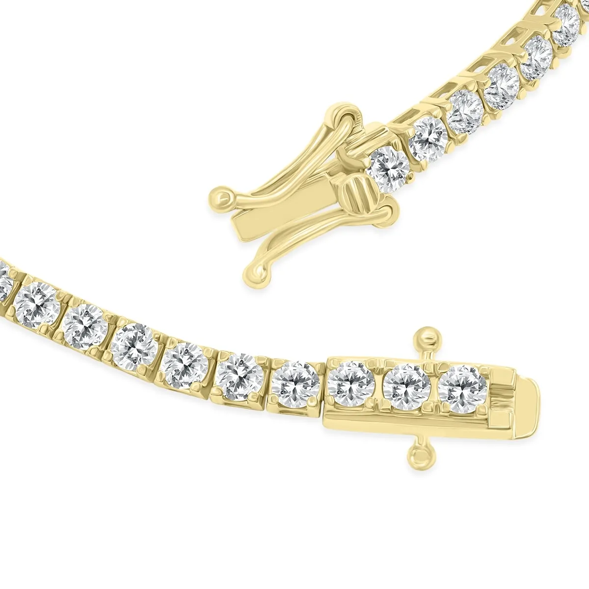 6 Carat TW Diamond Tennis Bracelet in 14K Yellow Gold sold by Zulily product image thumbnail 5