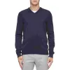 Calvin Klein Men's Cotton Blend V Neck Sweater Blue Size XX-Large sold by Zulily