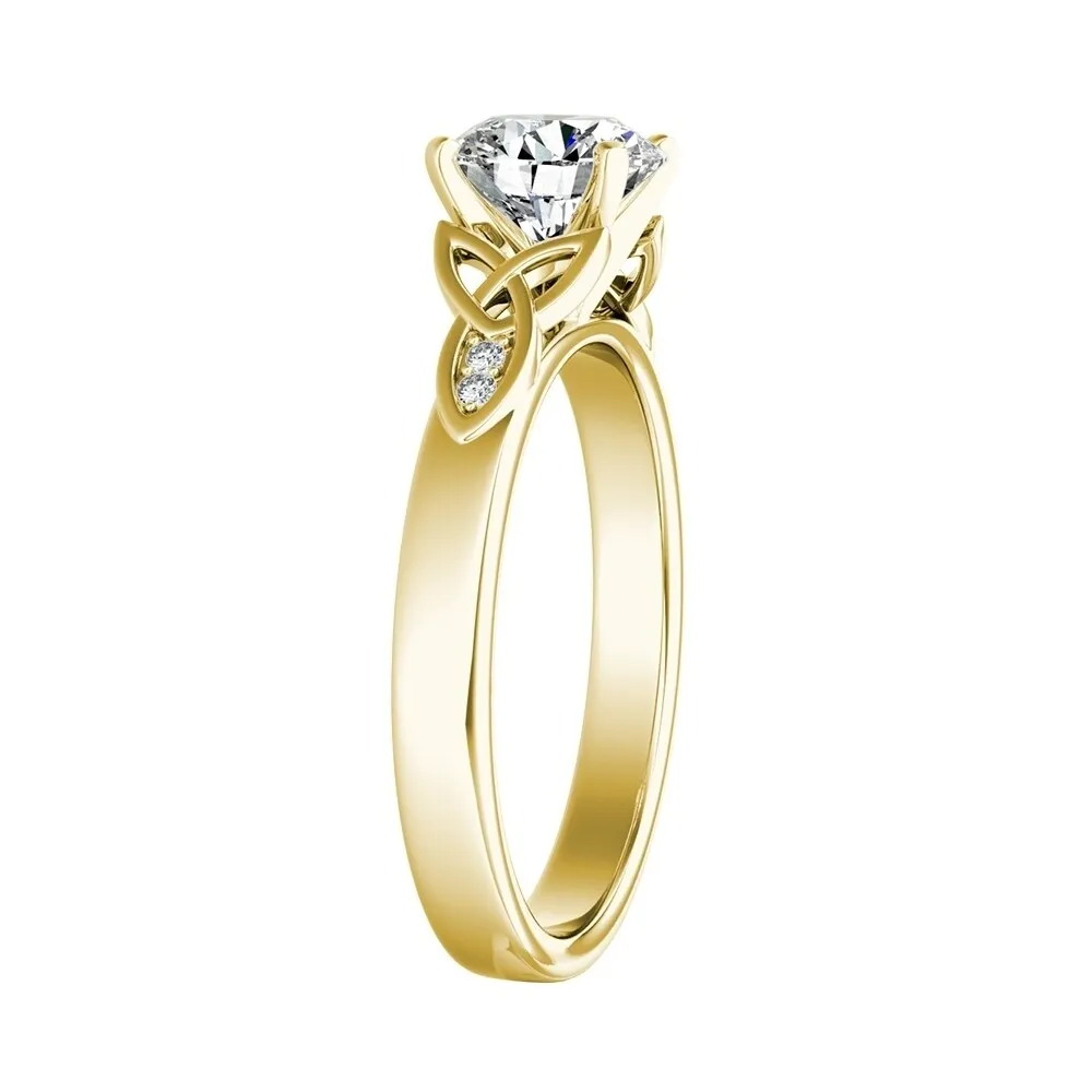 Auriya 14k Gold Modern 2 1/2ct Round Moissanite Engagement Ring sold by Zulily product image thumbnail 5