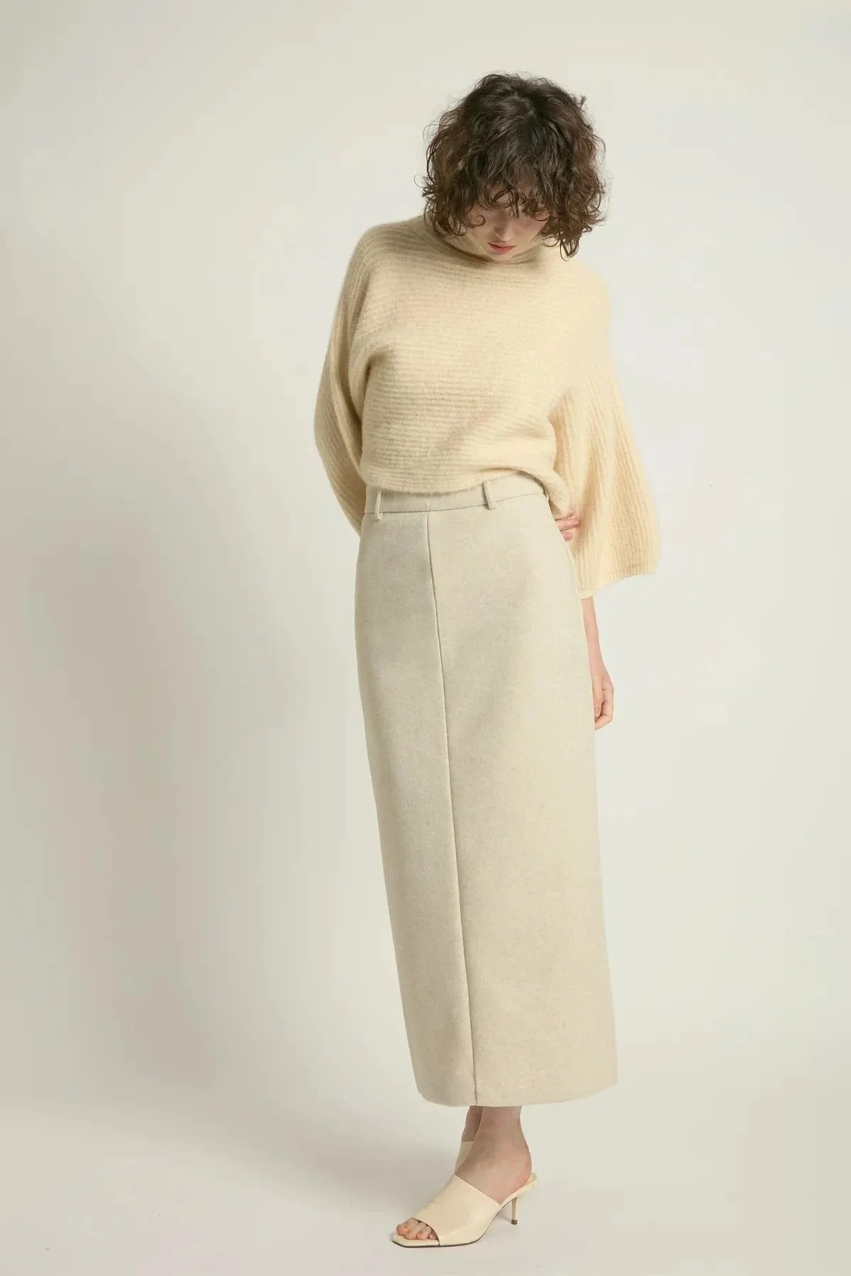Cocoon Longsleeve Crop Sweater - Ivory sold by Haystacks product image thumbnail 3