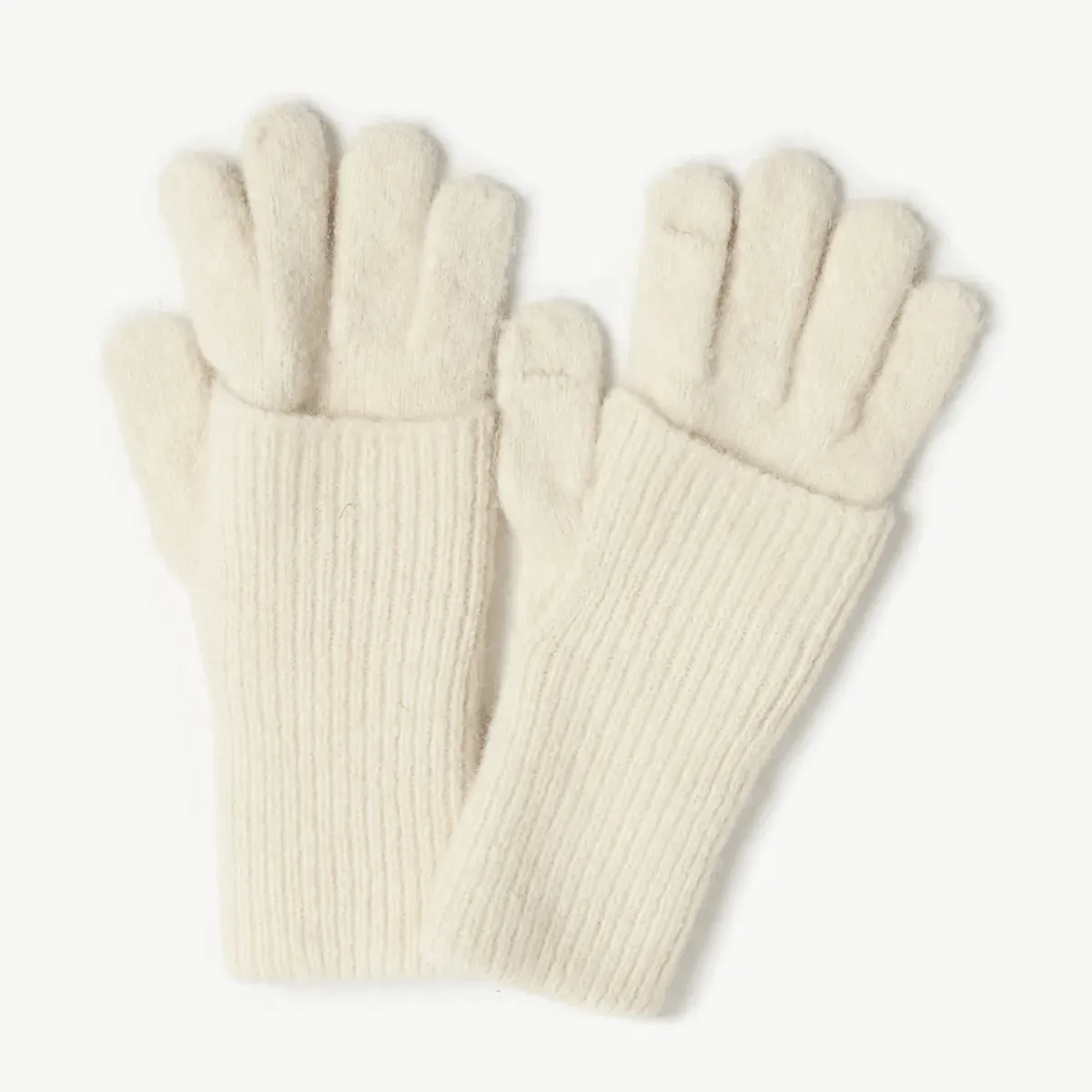 Chunky Rib Fingerhole Gloves sold by Haystacks