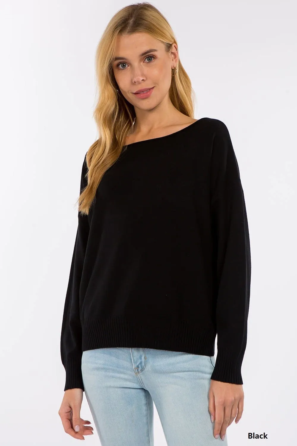 Dreamers Boat Neck Sweater sold by Haystacks product image thumbnail 2