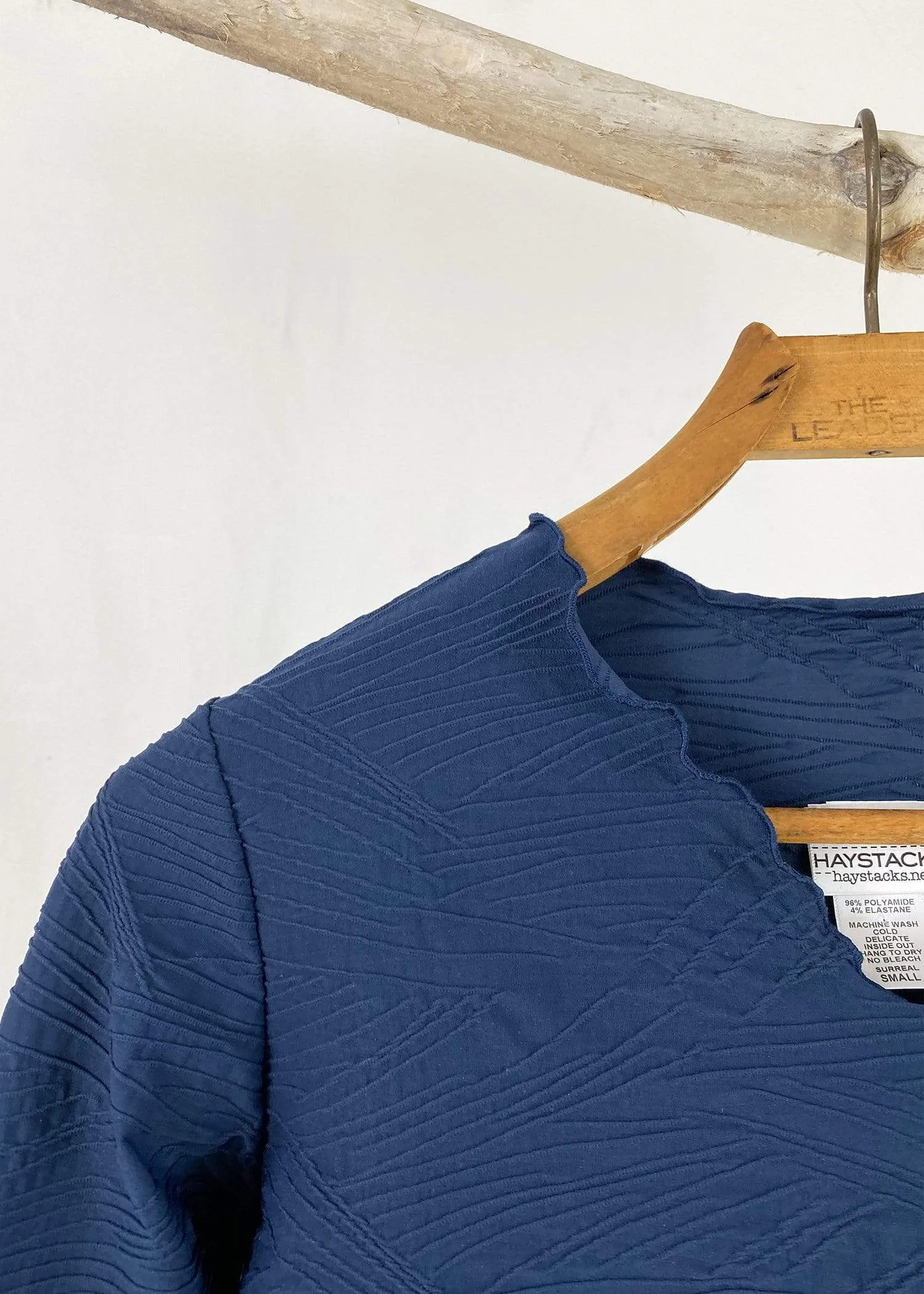 Navy Pentagono Textured Surreal Top sold by Haystacks product image thumbnail 2