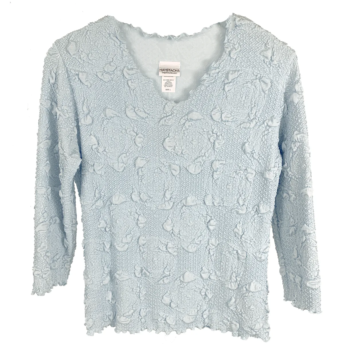Plein Air Lyrac Surreal Textured Top sold by Haystacks