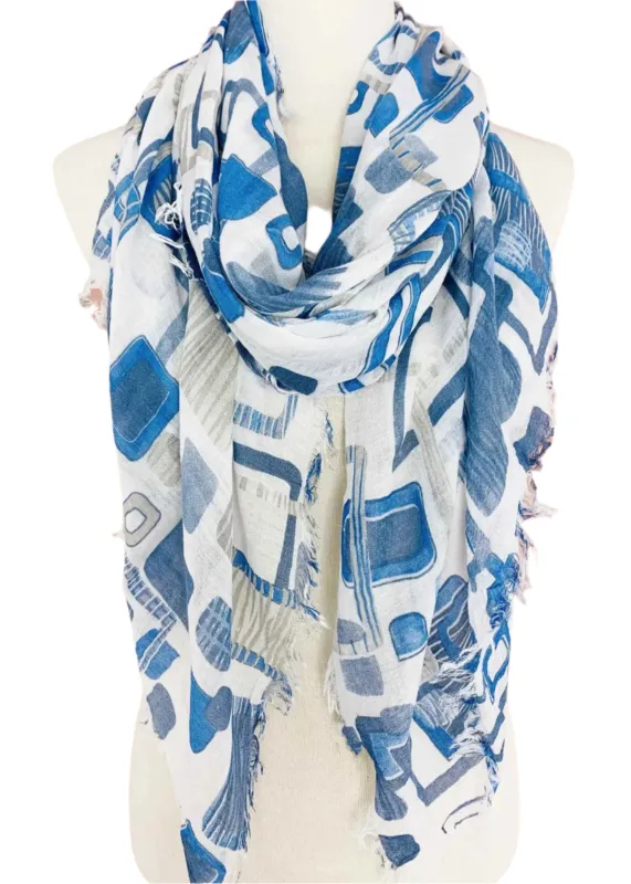 Geometric Painting Scarf sold by Haystacks