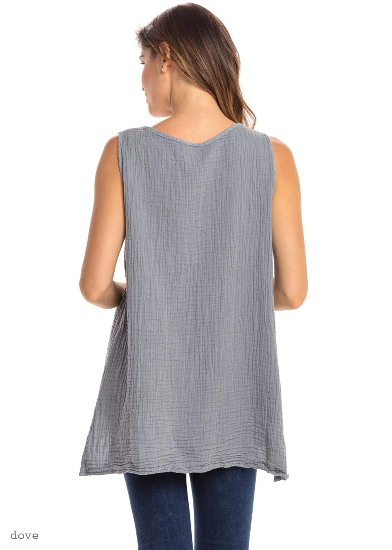 Thai Cotton V-neck Tank (16 Colors!!) sold by Haystacks product image thumbnail 4