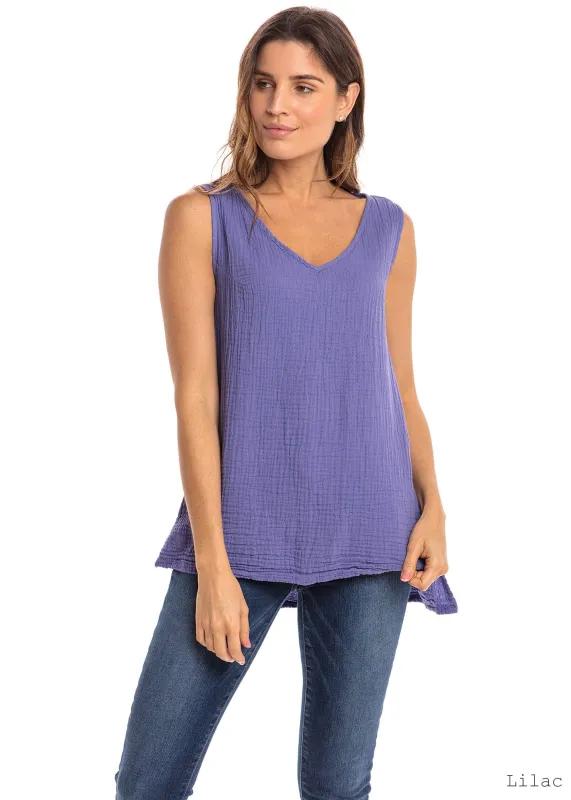 Thai Cotton V-neck Tank (16 Colors!!) made by Haystacks