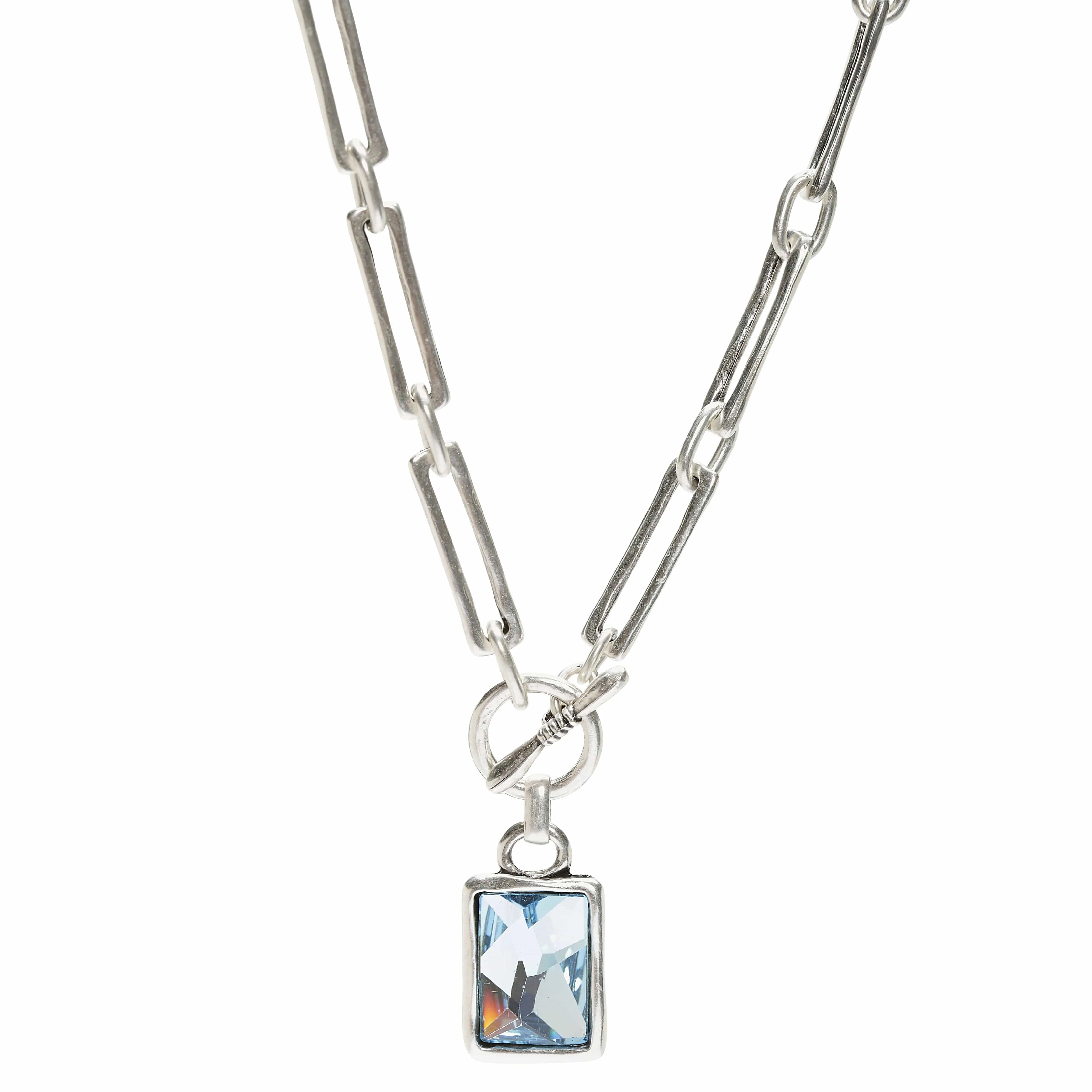 Handmade Crystal Pewter Necklace sold by Haystacks product image thumbnail 3