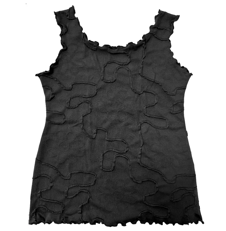 Black Conduit Charming Tank Top sold by Haystacks