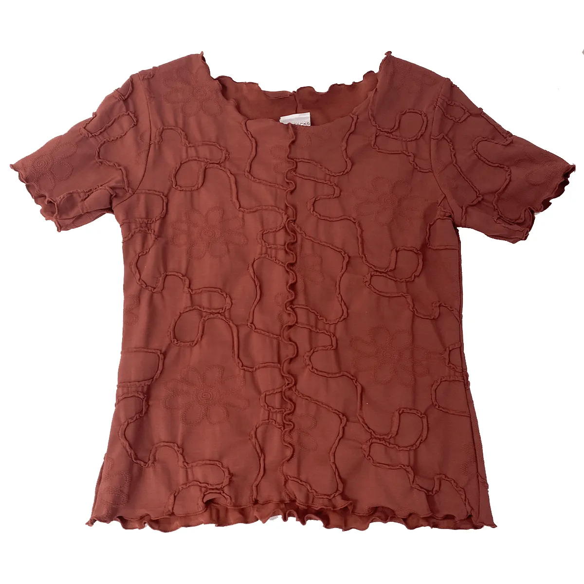 Fired Brick Conduit Short Sleeve Lettuce Tee sold by Haystacks