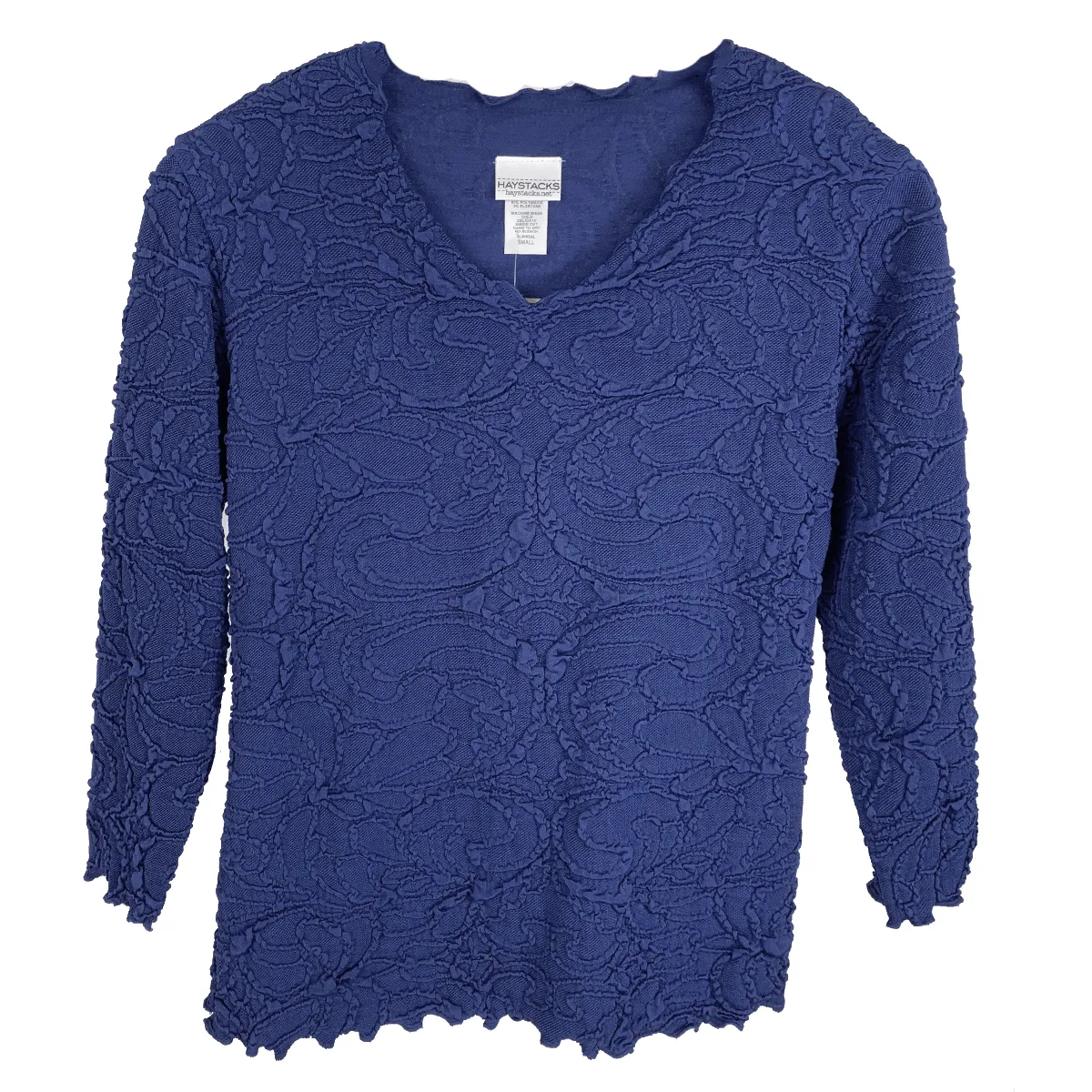 Bellwether Blue Fluence Surreal Textured Top sold by Haystacks