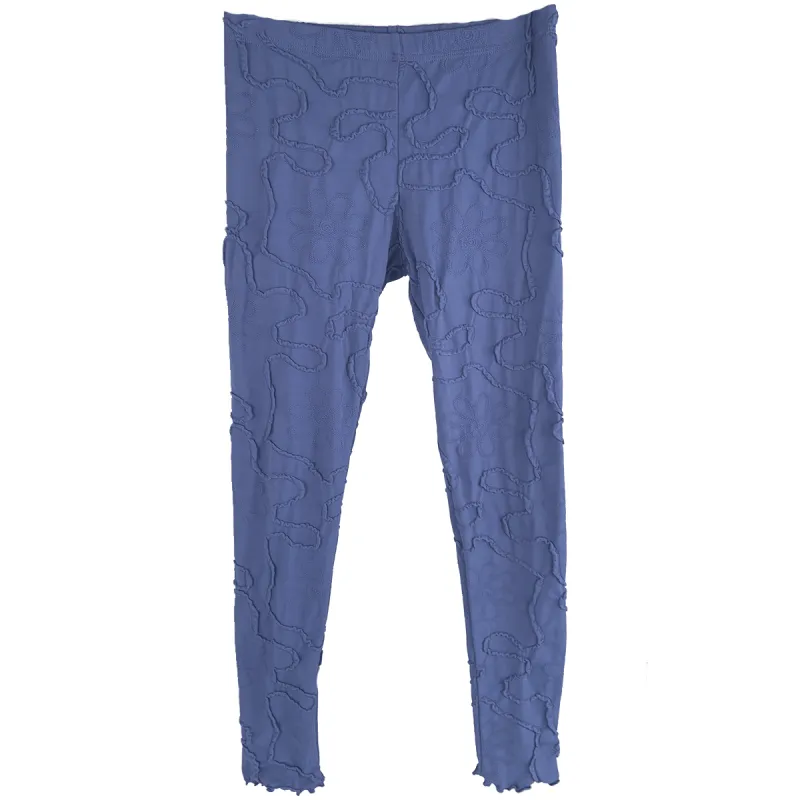 Bijou Blue Conduit Jacquard Knit Leggings sold by Haystacks