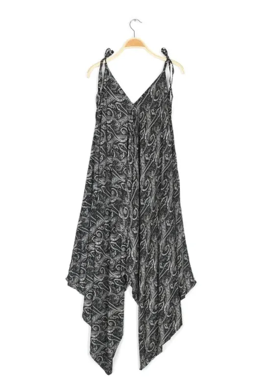Tie Shoulder Printed Jumpsuit - La Vita sold by Haystacks