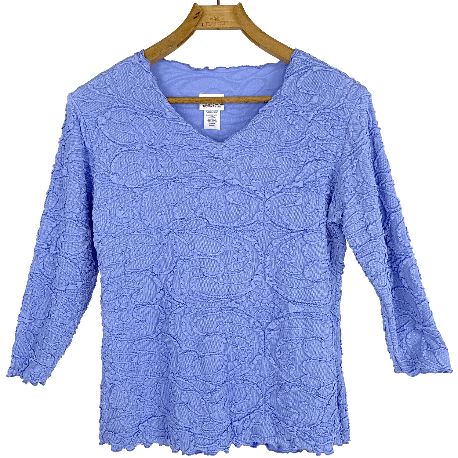 Cornflower Fluence Surreal Textured Top sold by Haystacks