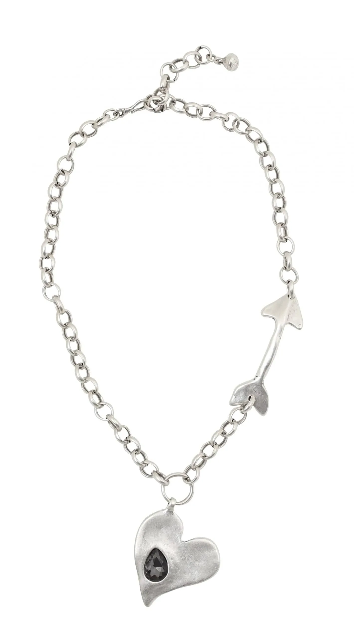 Heart and Arrow Gemstone Necklace sold by Haystacks