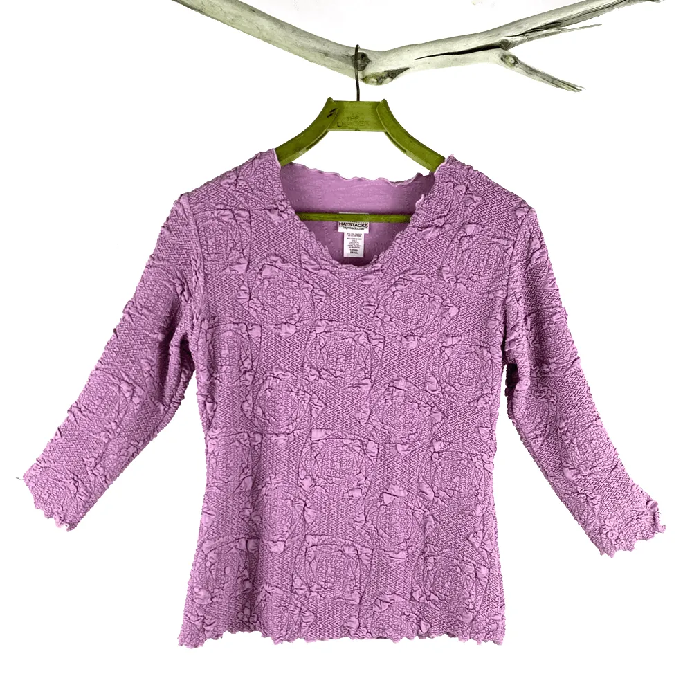 Regal Violet Lyrac Surreal Top sold by Haystacks