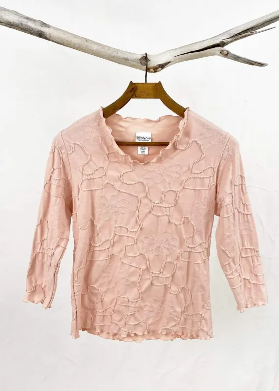 Chintz Rose Conduit Surreal Textured Top made by Haystacks