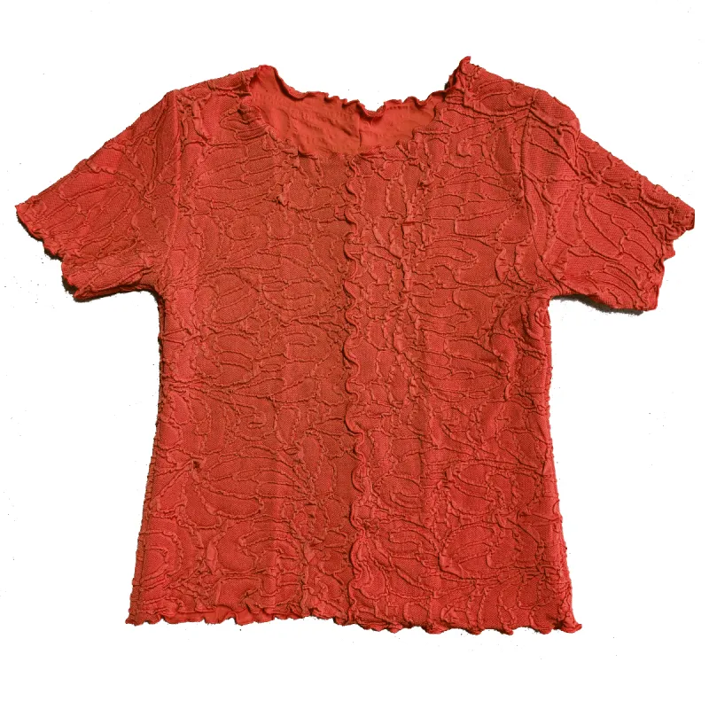 Pumpkin Fluence Short Sleeve Lettuce Tee made by Haystacks