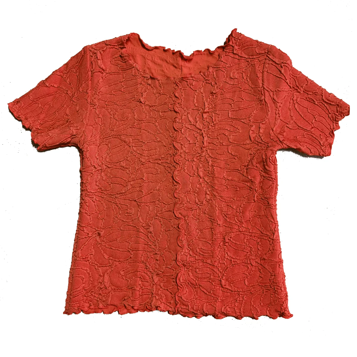 Pumpkin Fluence Short Sleeve Lettuce Tee sold by Haystacks