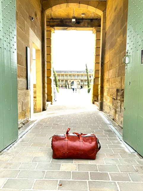 Large Leather Duffel Bag sold by BAYRAW product image thumbnail 5