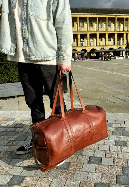 Large Leather Duffel Bag sold by BAYRAW product image thumbnail 4