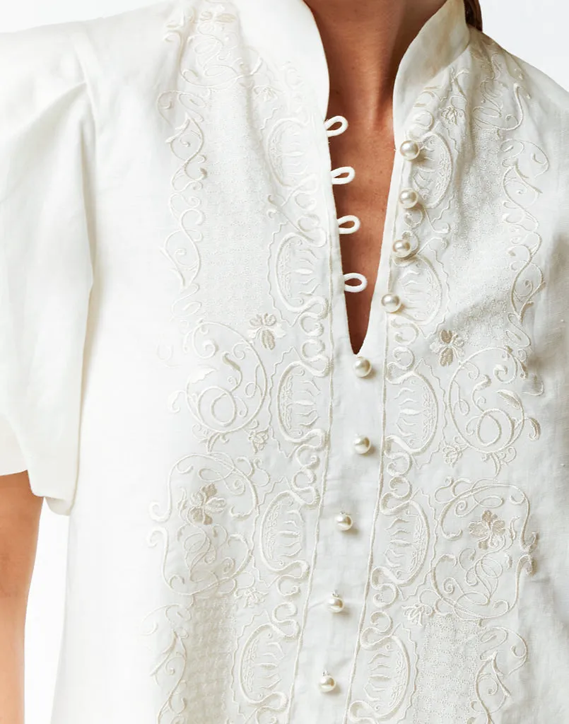 Elliana Barong Mini Dress sold by MESTIZA product image thumbnail 5