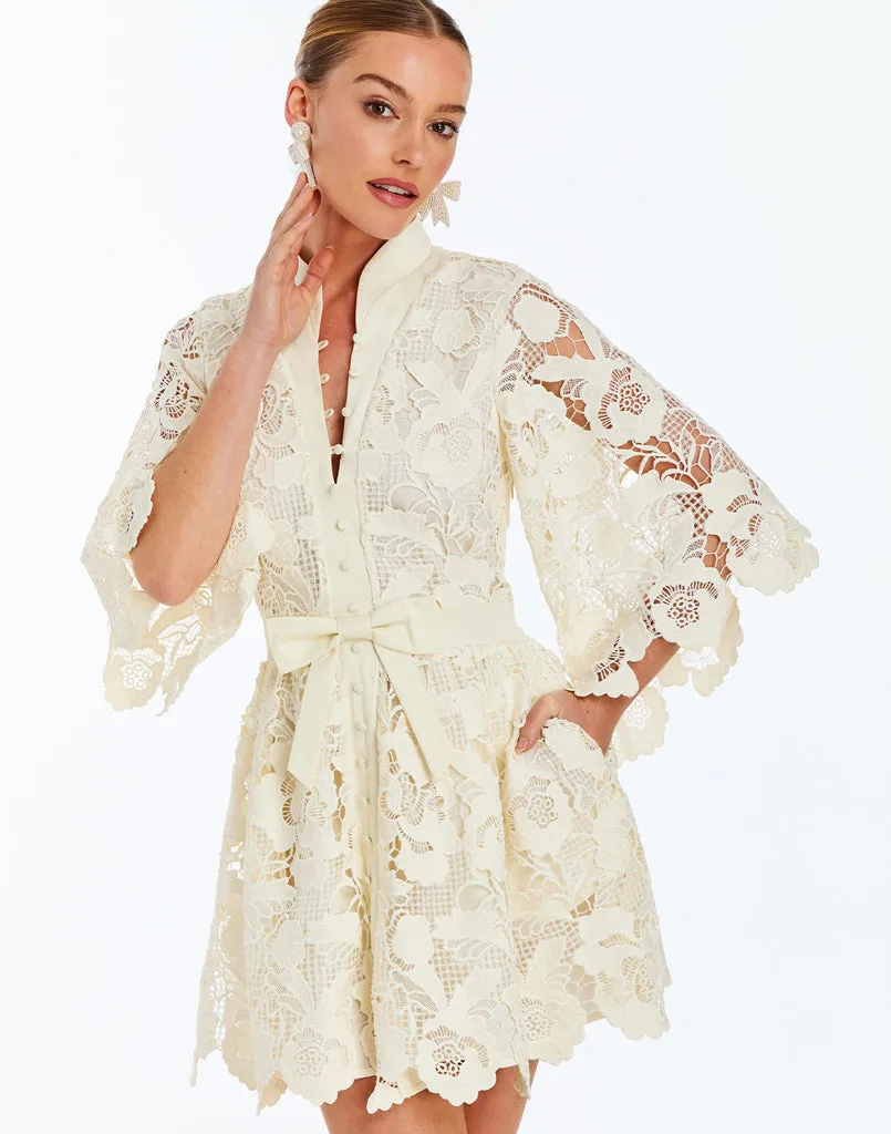 Carmen Lace Mini Dress sold by MESTIZA