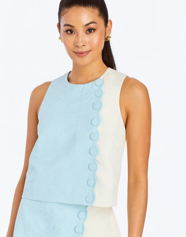 Etta Scallop Top sold by MESTIZA