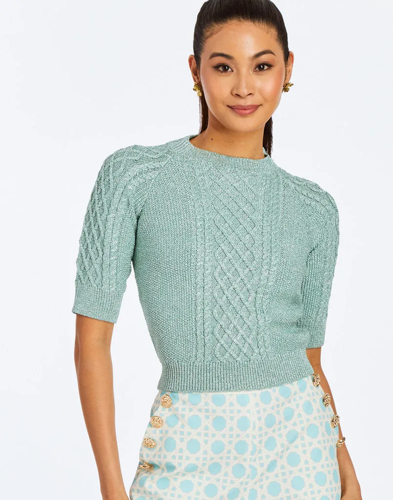 Enya Metallic Sweater sold by MESTIZA