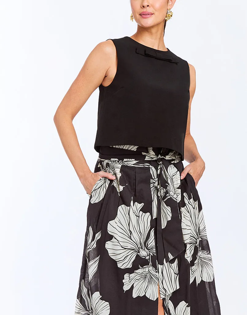 Bianca Black Bow Top sold by MESTIZA product image thumbnail 4