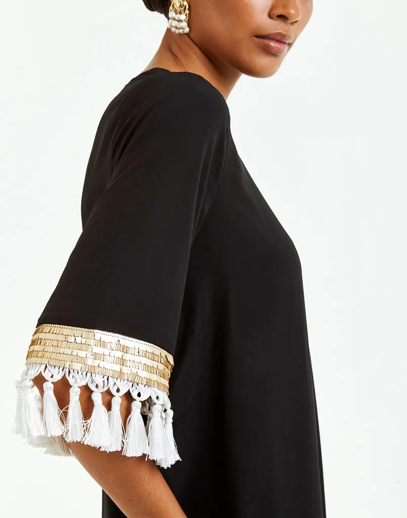 Shimmy Shimmy Tassel Dress sold by MESTIZA product image thumbnail 4