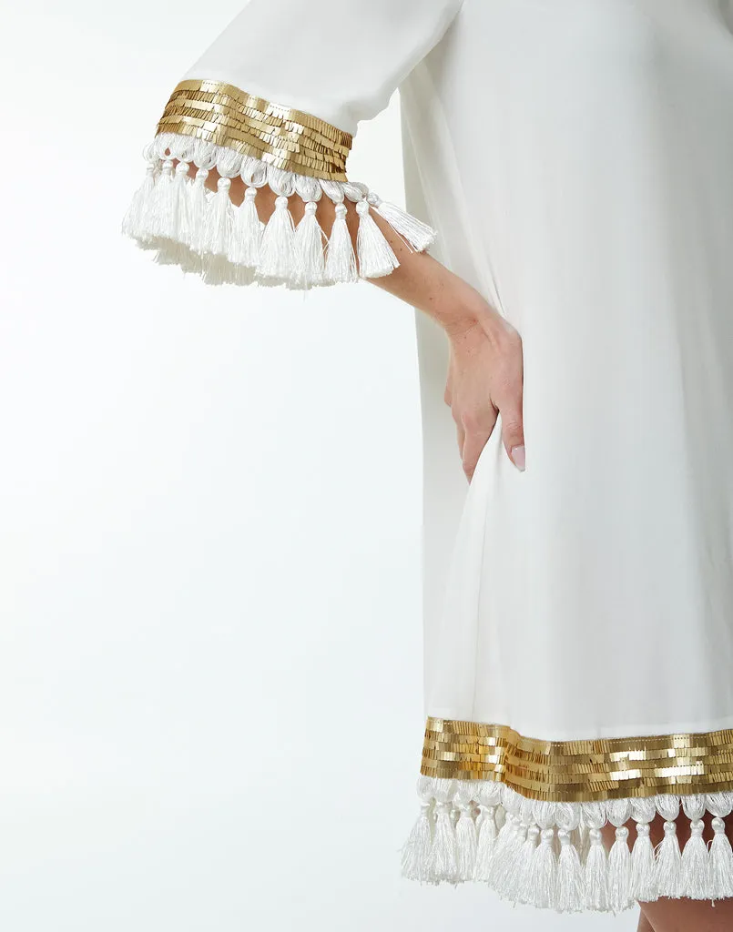 Shimmy Shimmy Tassel Dress sold by MESTIZA product image thumbnail 3