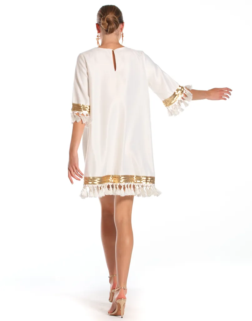 Shimmy Shimmy Tassel Dress sold by MESTIZA product image thumbnail 5