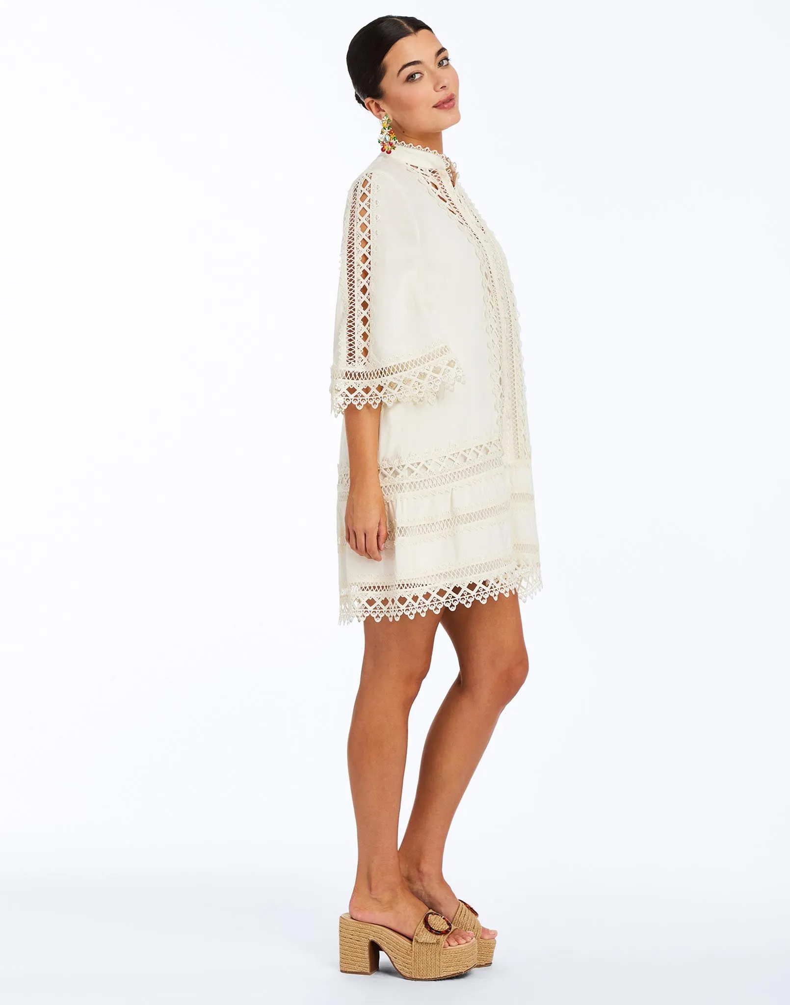 Goldie Lace Mini Dress sold by MESTIZA product image thumbnail 3