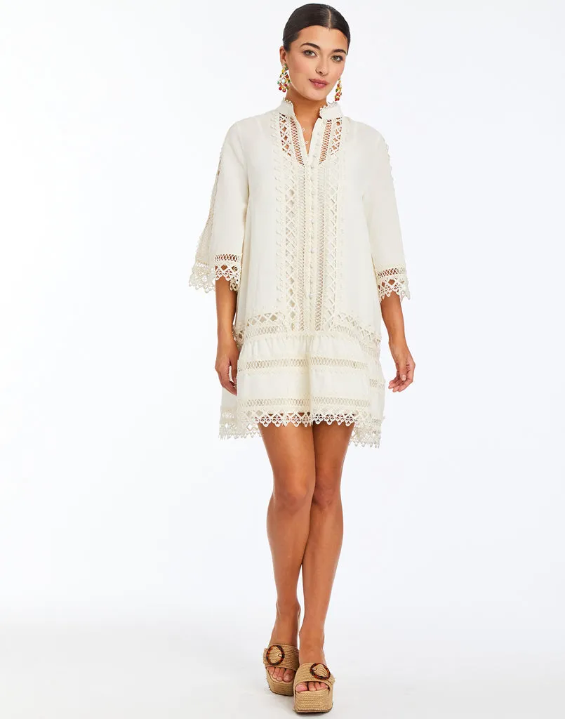 Goldie Lace Mini Dress sold by MESTIZA
