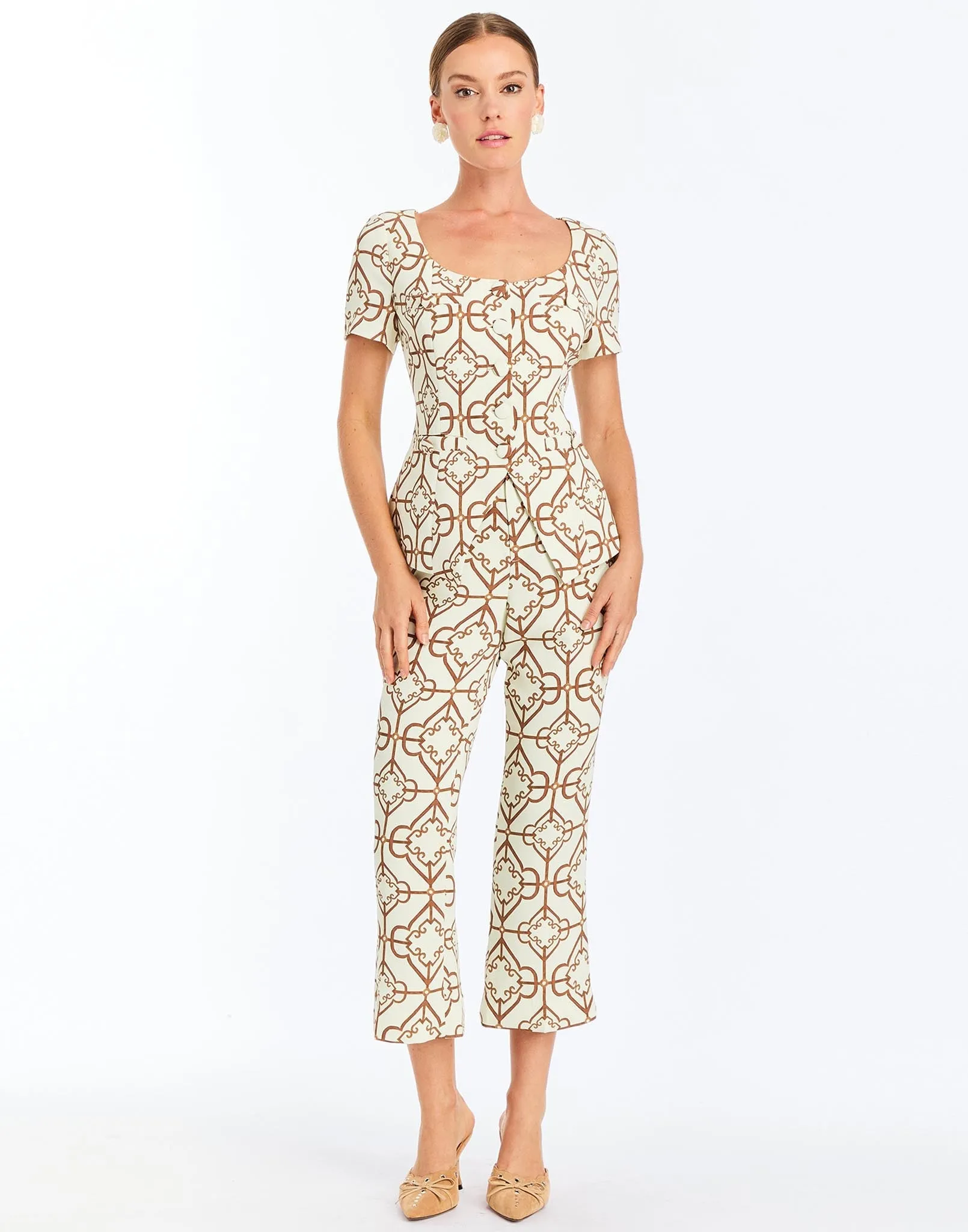 Tuxedo Crop Kick Pants sold by MESTIZA product image thumbnail 2