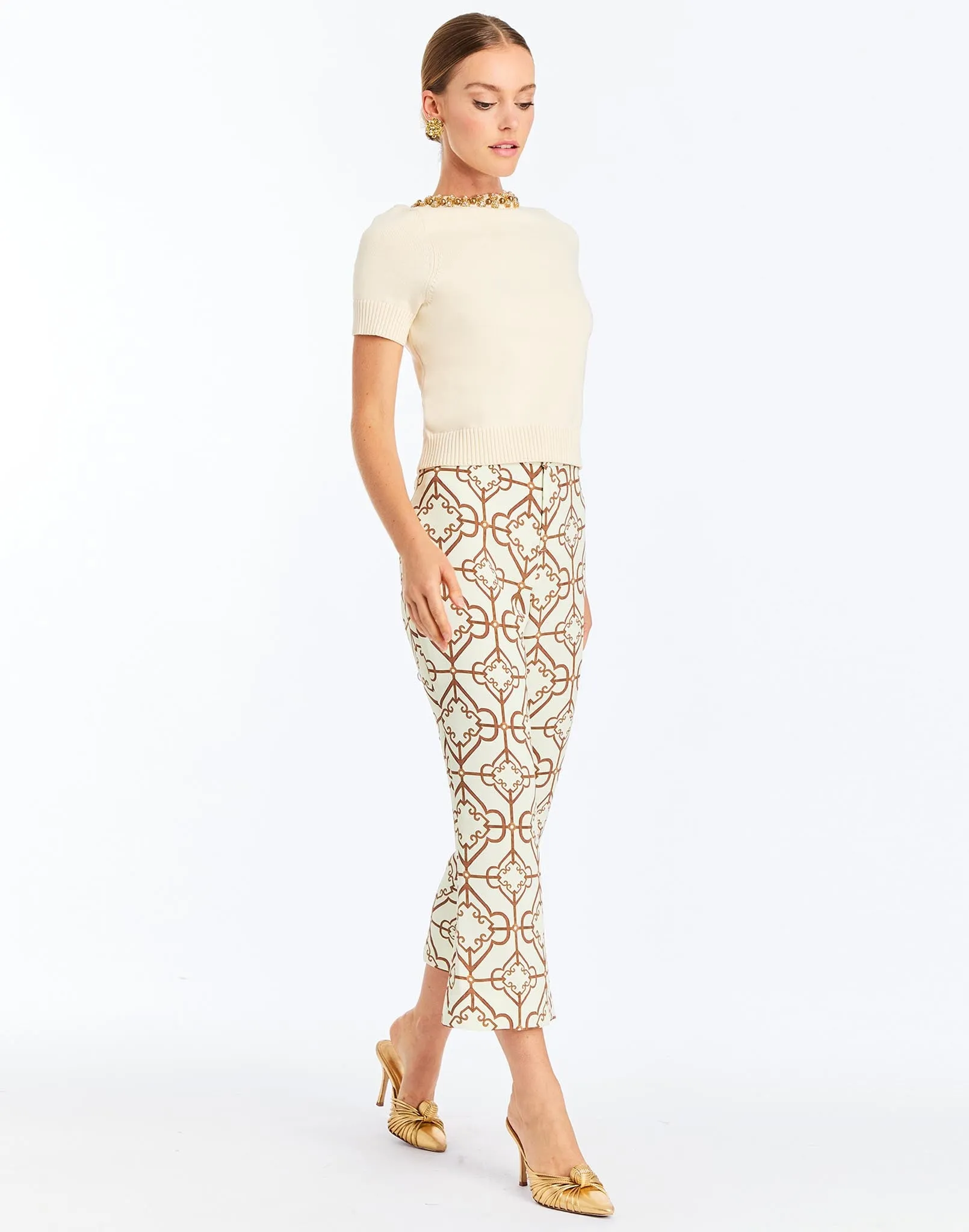 Tuxedo Crop Kick Pants sold by MESTIZA product image thumbnail 3