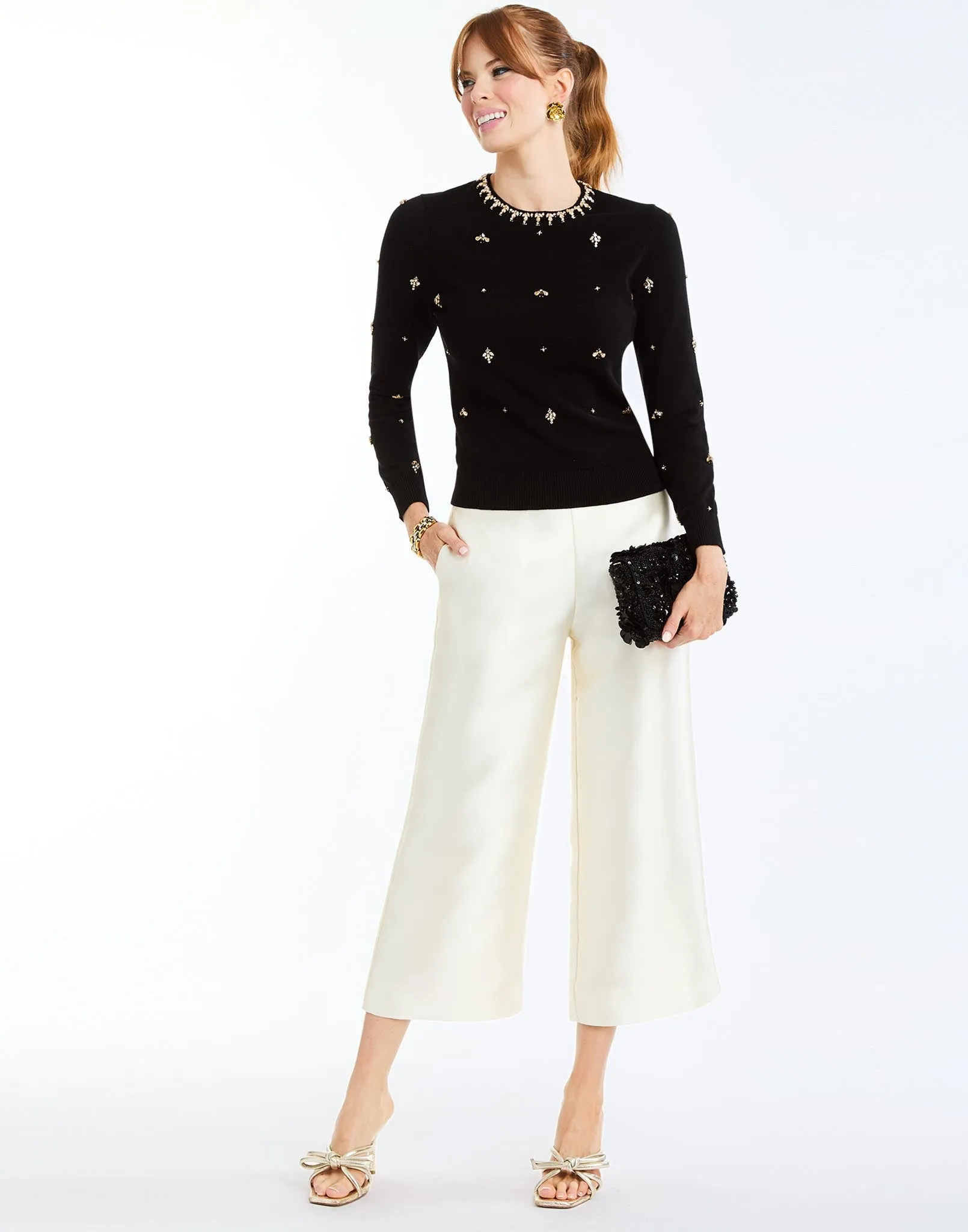 Phoebe Embellished Crew-Neck Sweater sold by MESTIZA product image thumbnail 2