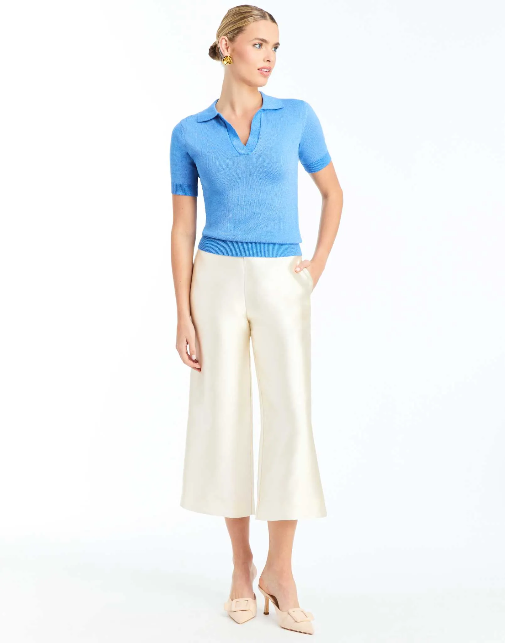 Charlie Short Sleeve Polo Sweater sold by MESTIZA product image thumbnail 4
