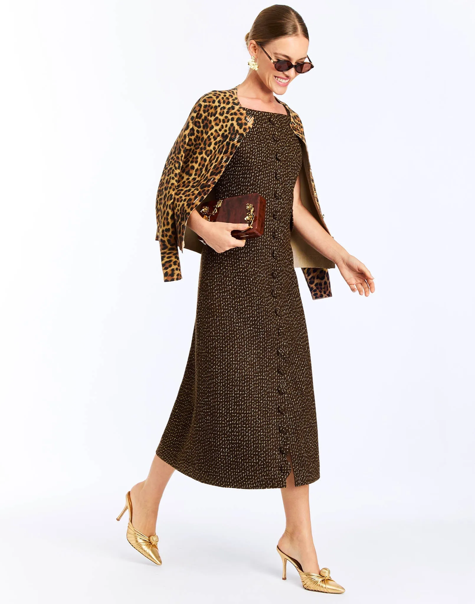 Espresso Midi Dress SMS sold by MESTIZA product image thumbnail 3